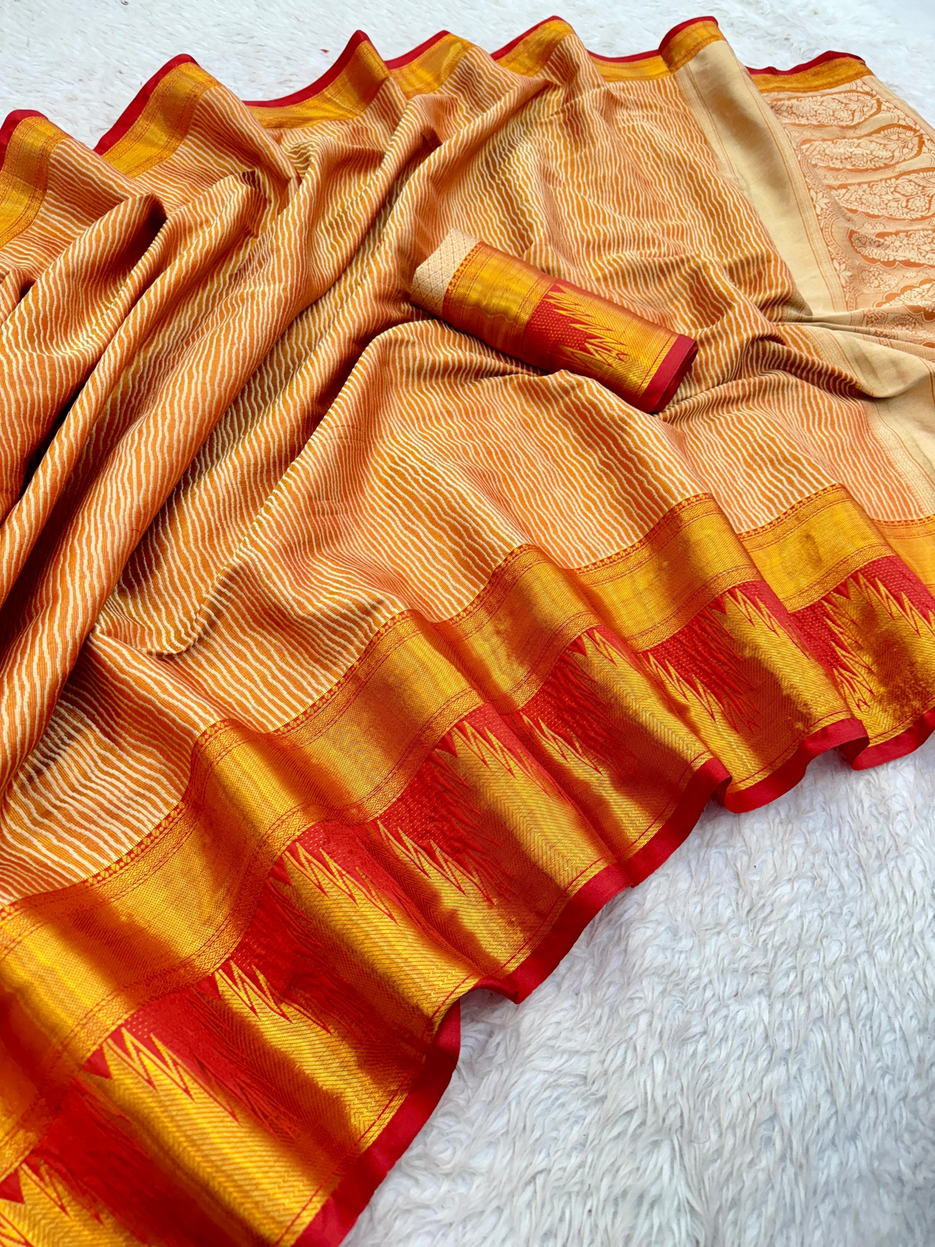 Soft silk Kanchipuram Work Saree