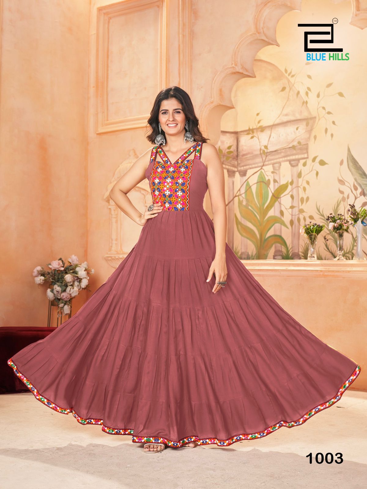 Trending With Gamthi Long Frill Gown