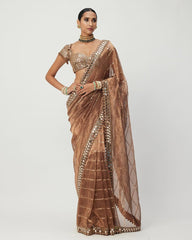 Jimmy Choo Bollywood Blockbuster Real Mirror & Embroidery Sequence Work Saree