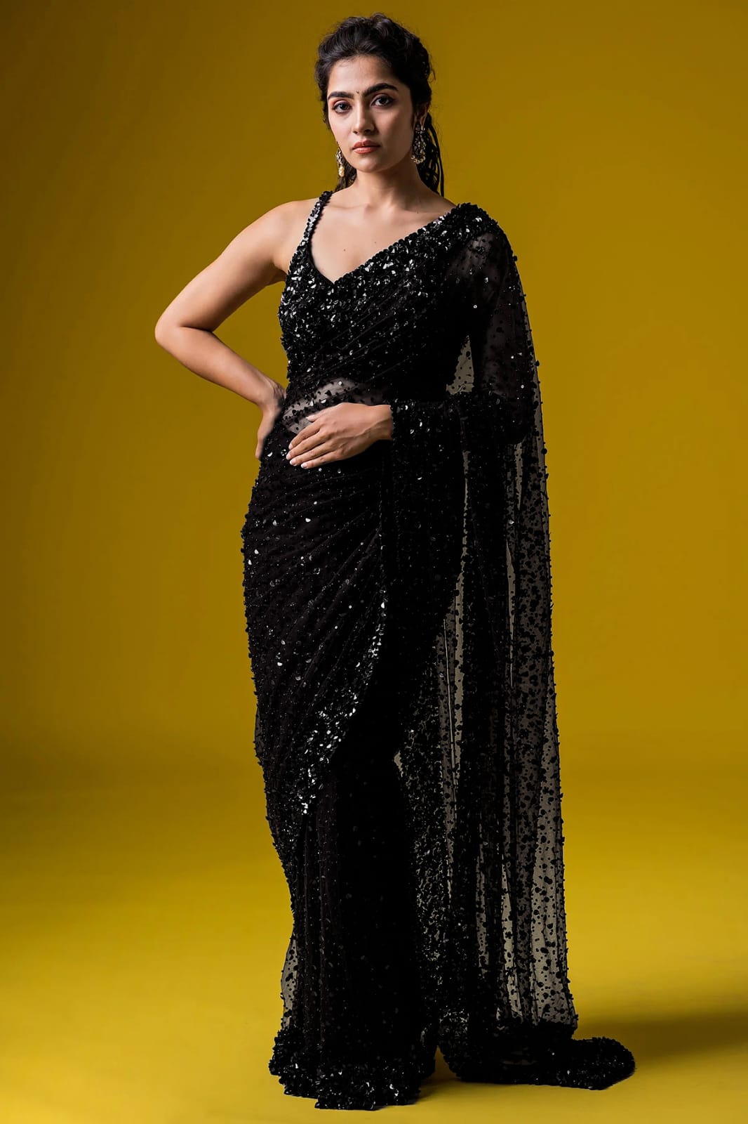 Bollywood Blockbuster Black Sequence Work Saree