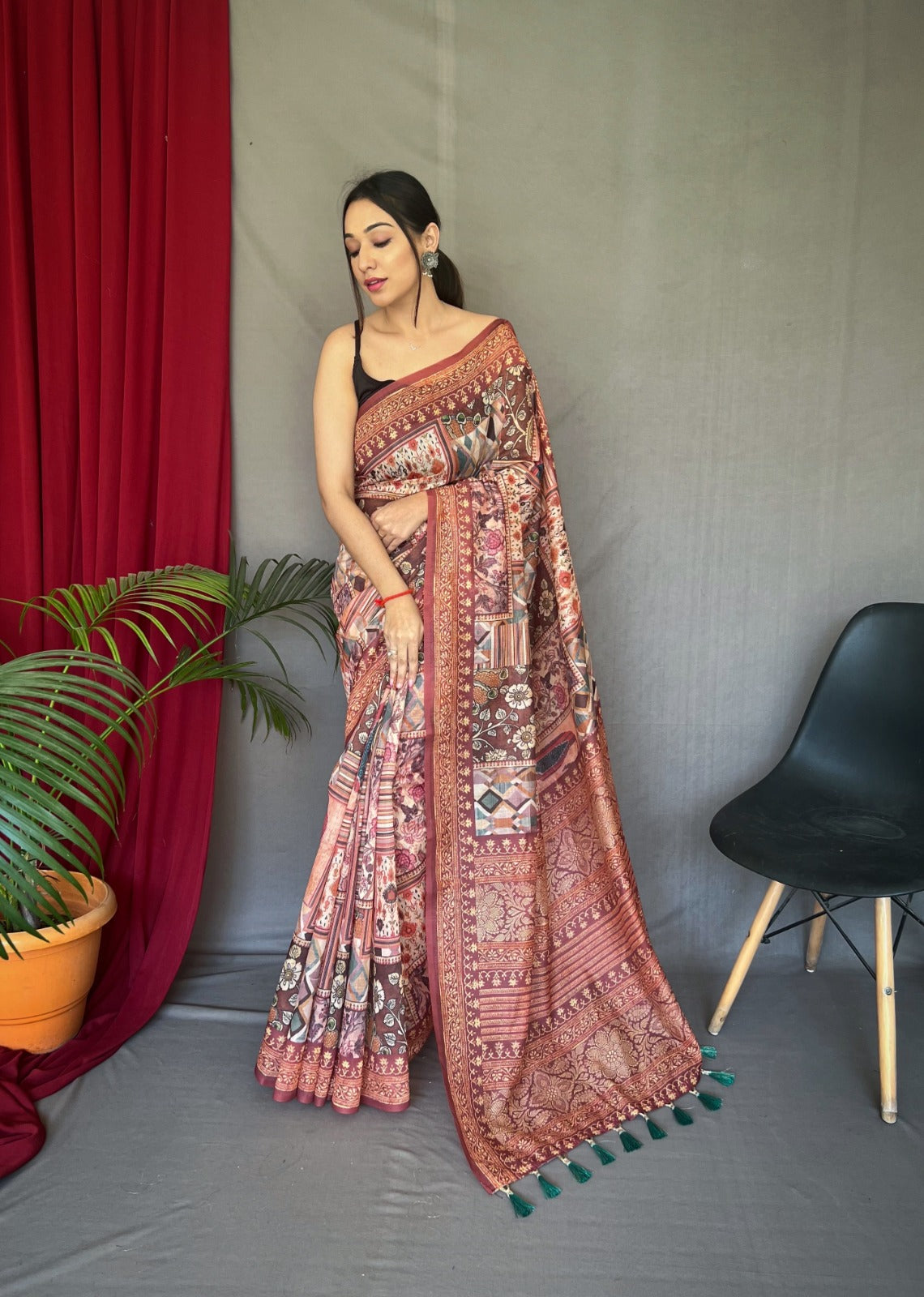 Beautiful Cotton Printed Work Saree