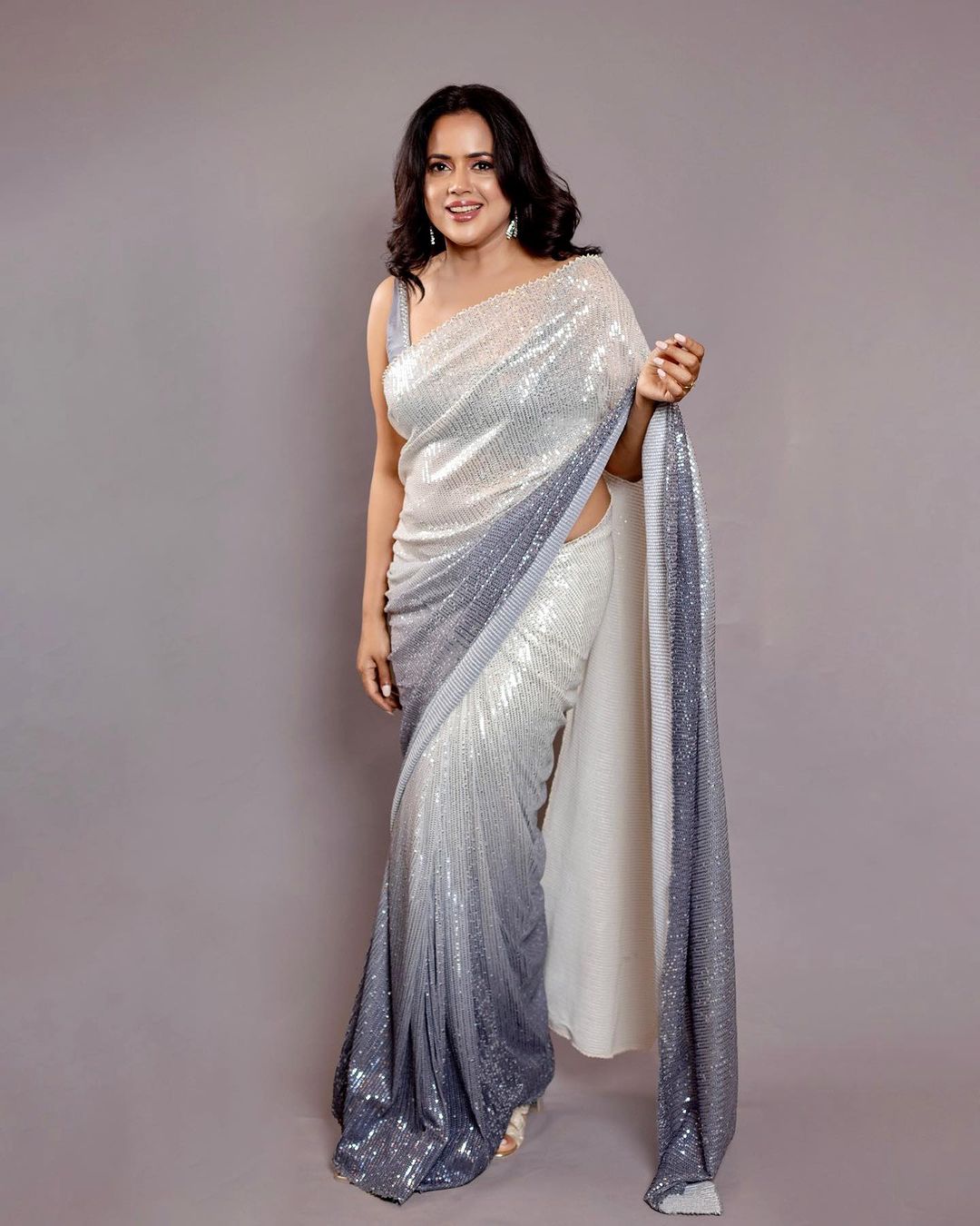 Bollywood Style Georgette Sequence Work Saree