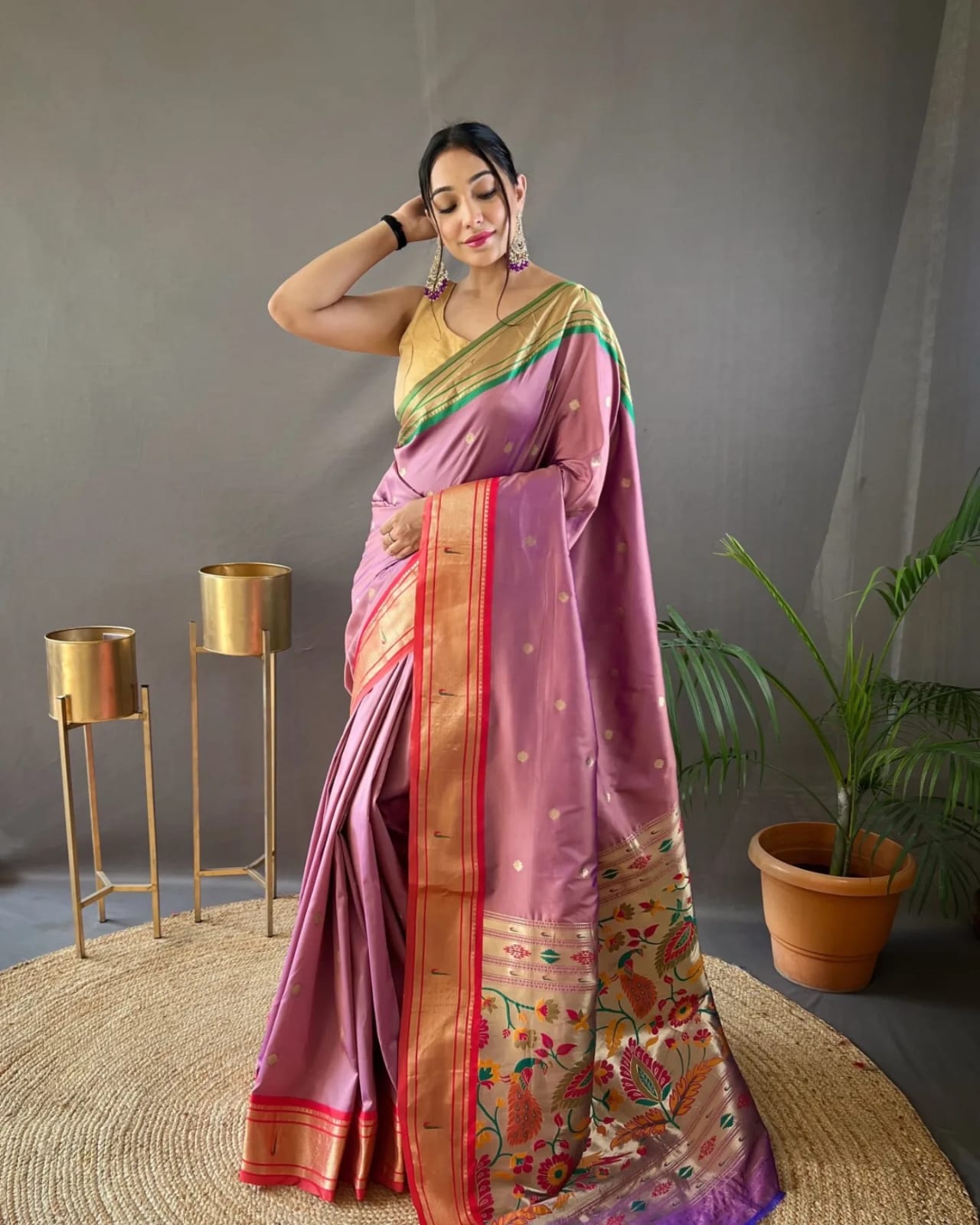 Beautiful kamal pathani Work Saree