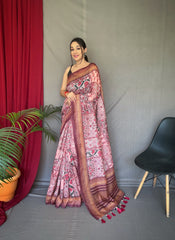 Beautiful Cotton Printed Work Saree