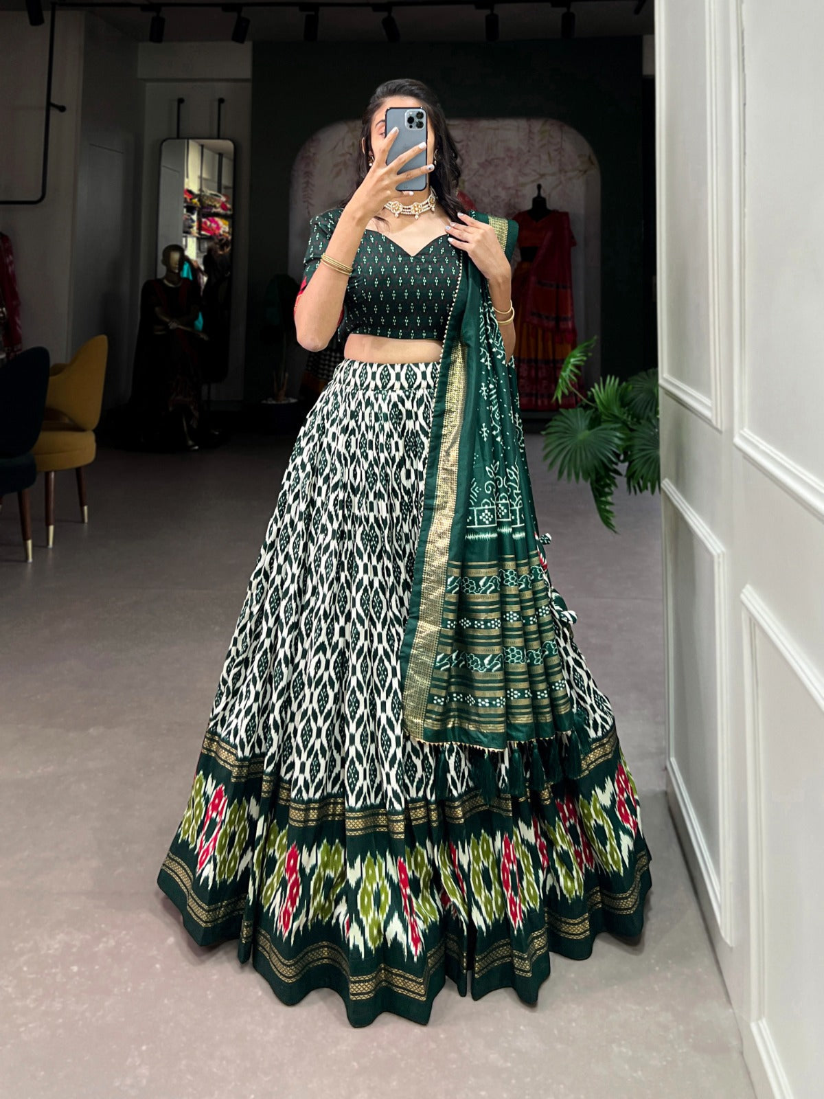 Beautiful Style Tussar Silk Lehenga Choli