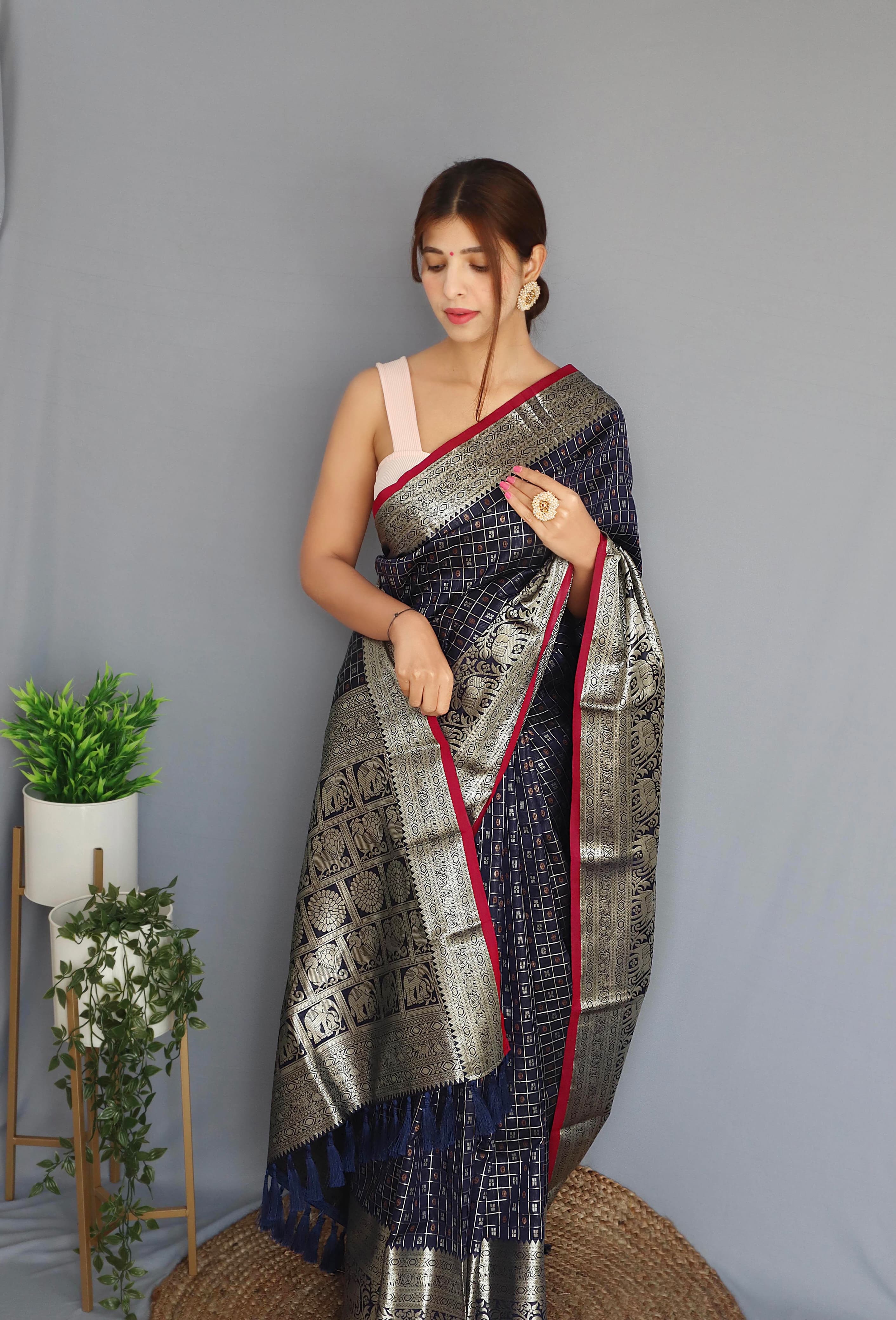 Beautiful  Mesmerizing Silk Saree