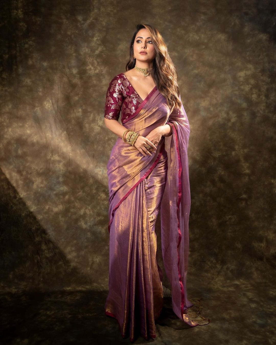 Designer Jimmy Chu Silk Saree