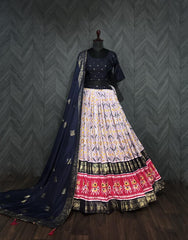 Beautiful Designer Dola Silk Foil Printed Lehenga Choli