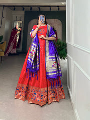 Beautiful Georgette Patithani Silk Gown