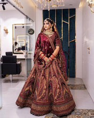 Trending Most Beautiful Heavy Bridal Lehenga