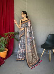 Beautiful Cotton Printed Work Saree