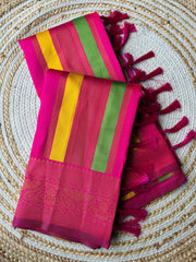 Beautiful Pure Soft Semi Kanjivaram Pattu Silk Saree