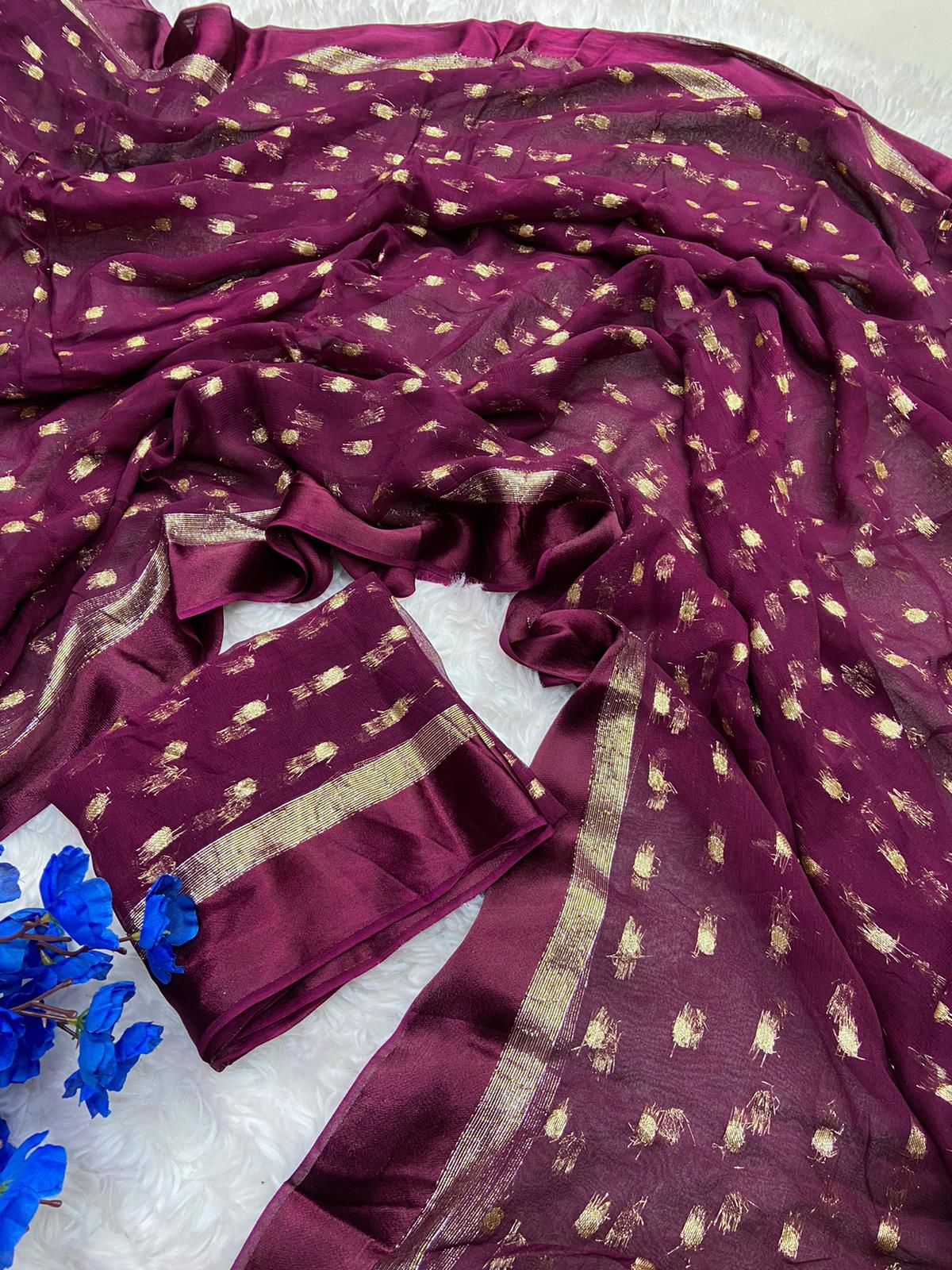 Beautiful Soft Viscose Georgette Saree