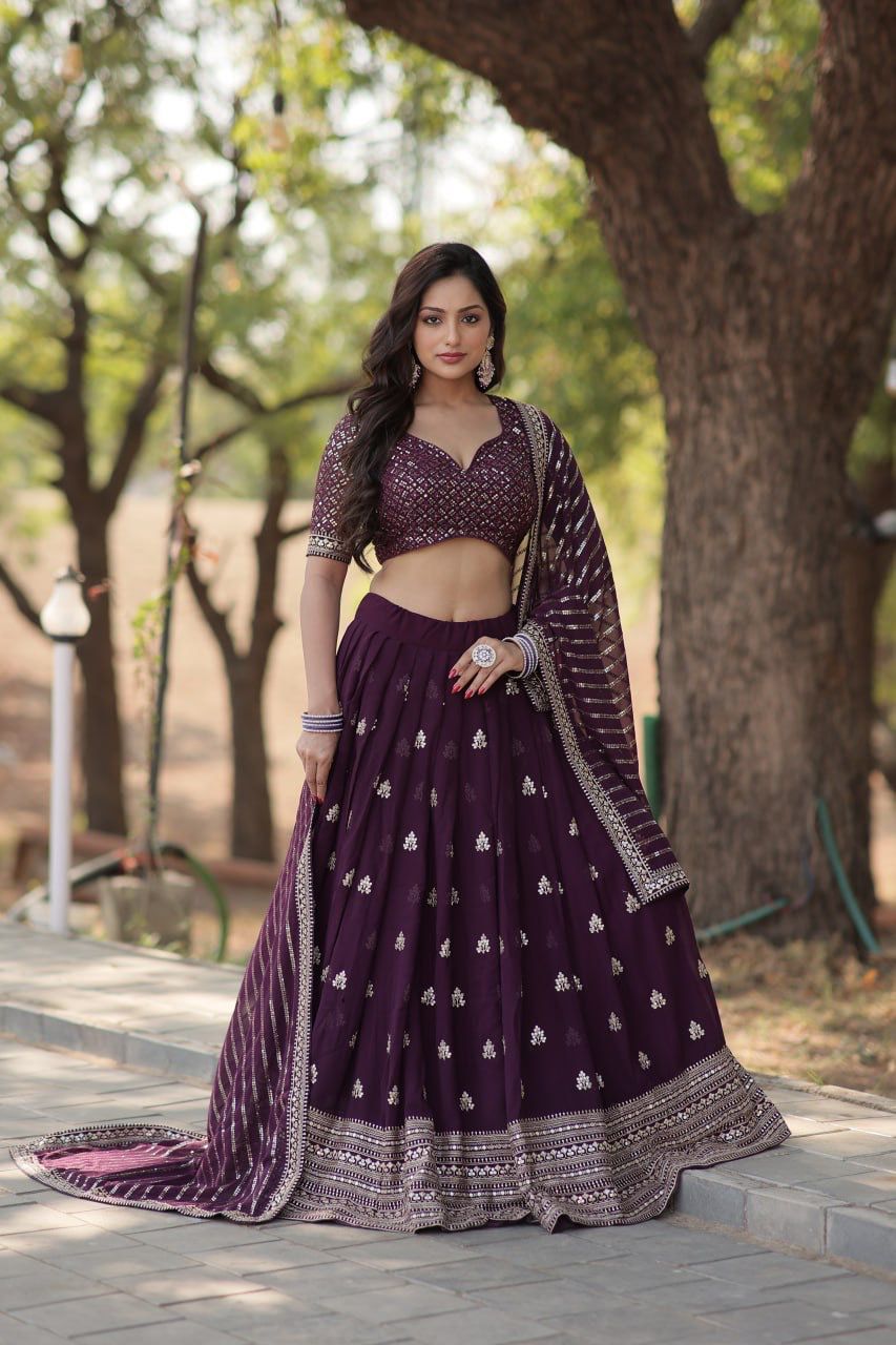 Trending Designer Blooming With Sequence & Thread Work Lehenga Choli