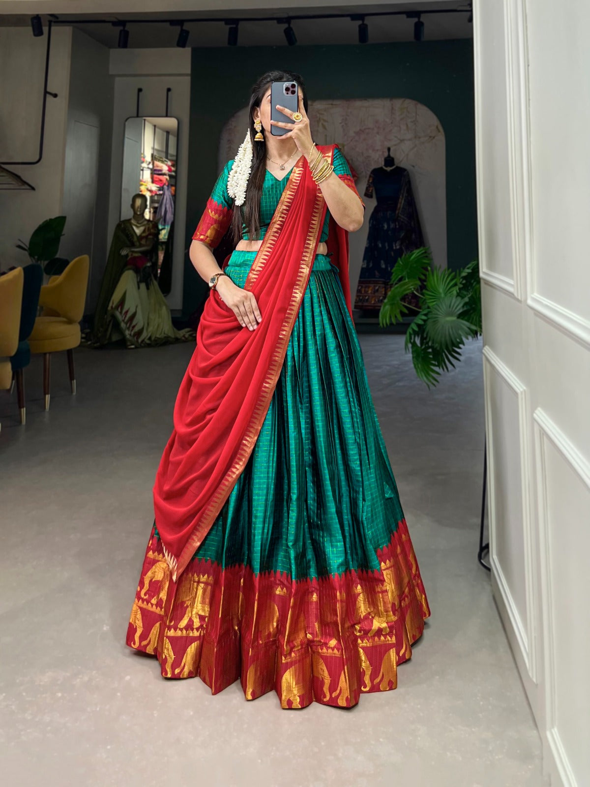 Traditional Kalyani Cotton Lehenga Choli