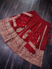 Trending Maroon Colour Embroidery Sequence Work Lehenga Choli