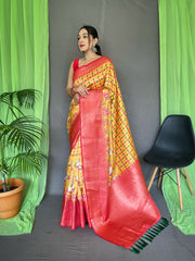 Pure Kanchipuram Printed Work Saree