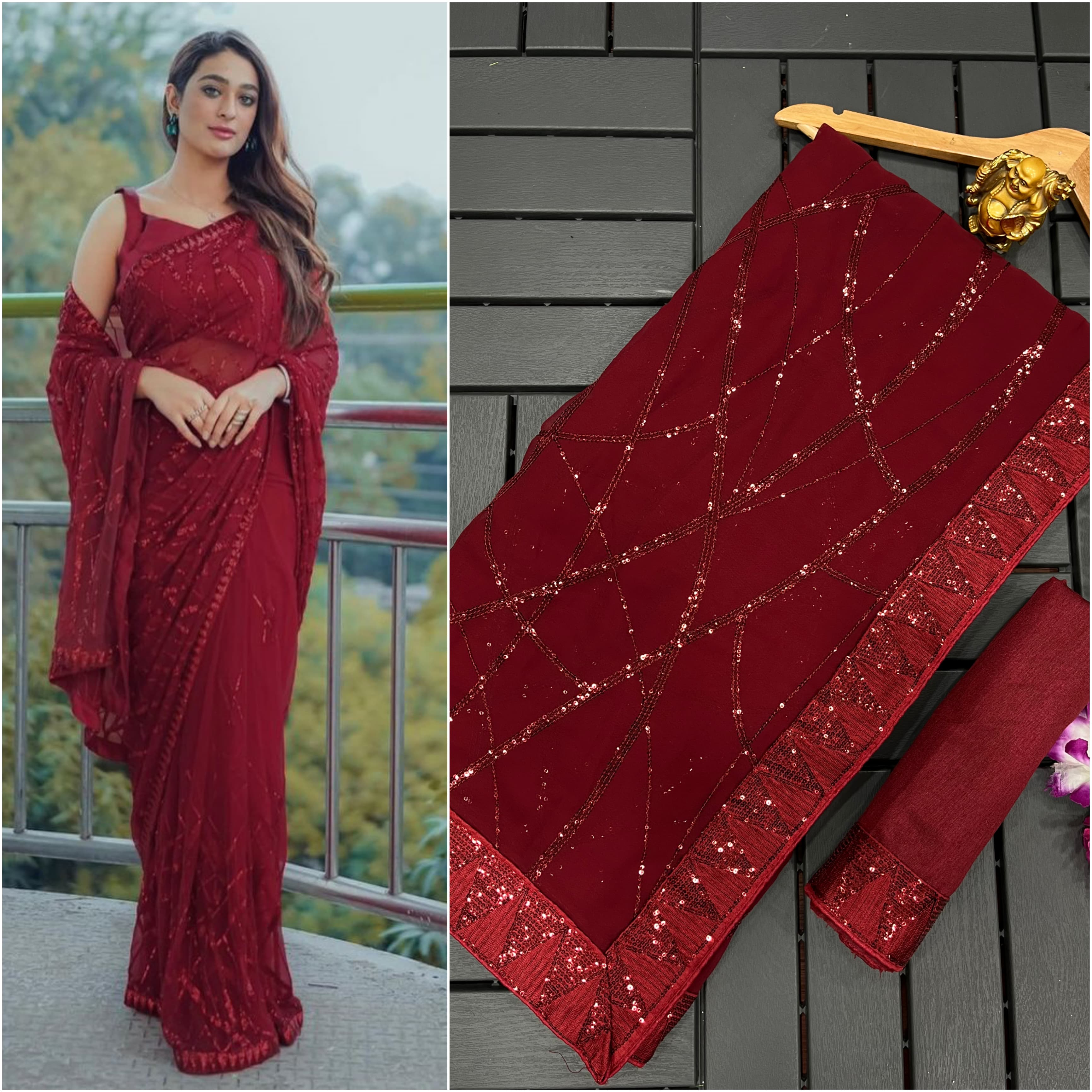 Bollywood Designer Sequence Work Saree