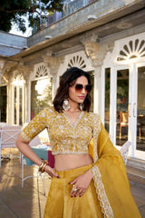 Wedding Special Goldie Colour Lehenga Choli