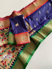 Beautiful Silk Pichwai & Paithani Weaving Saree