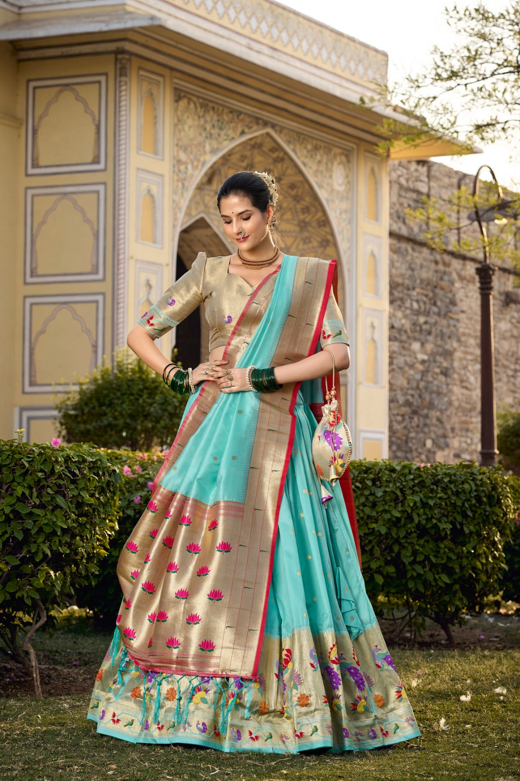 Beautiful Jacquard PaithaniSilk Lehenga Choli