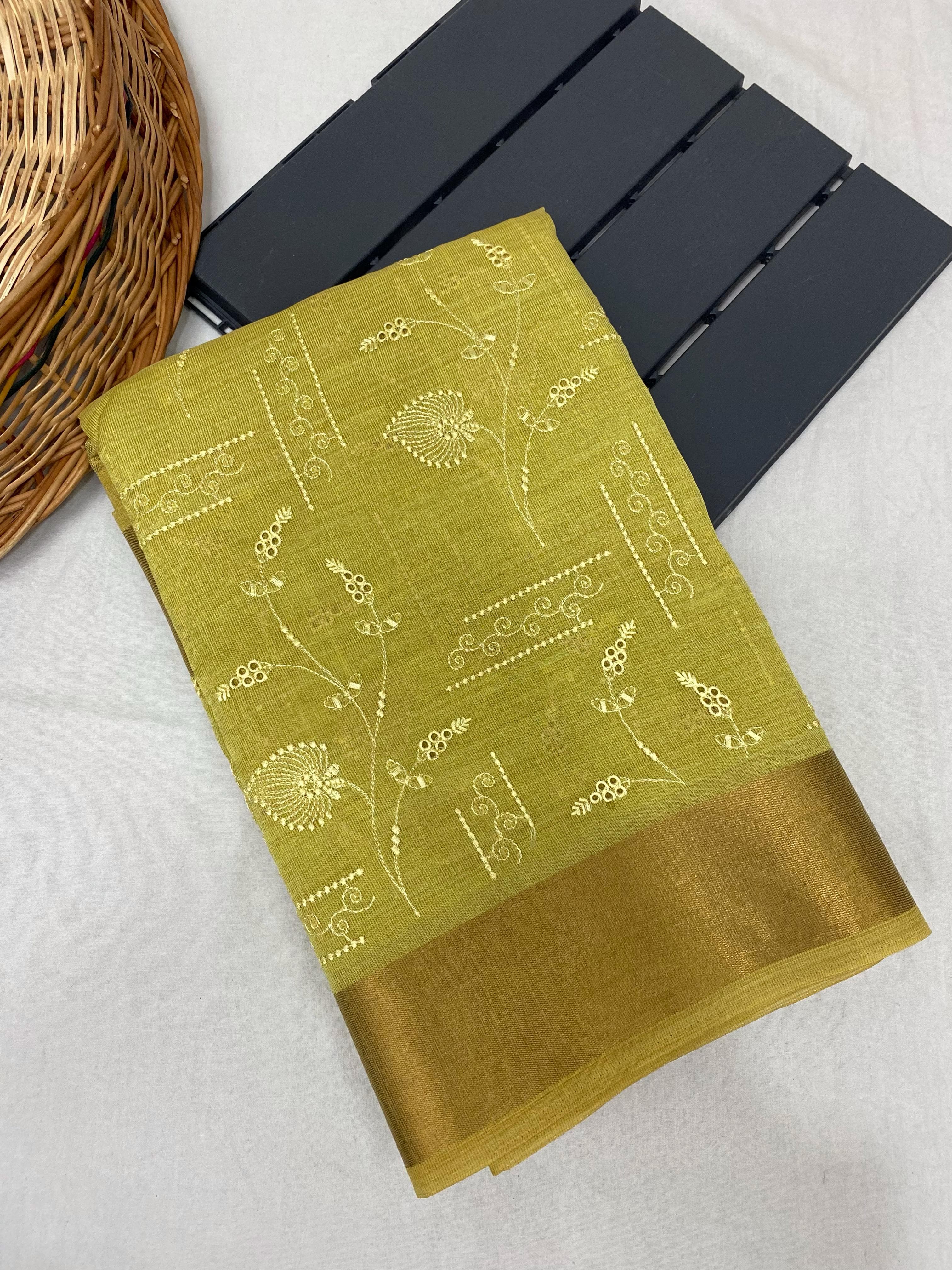 Beautiful Soft  Tissue Silk  Saree