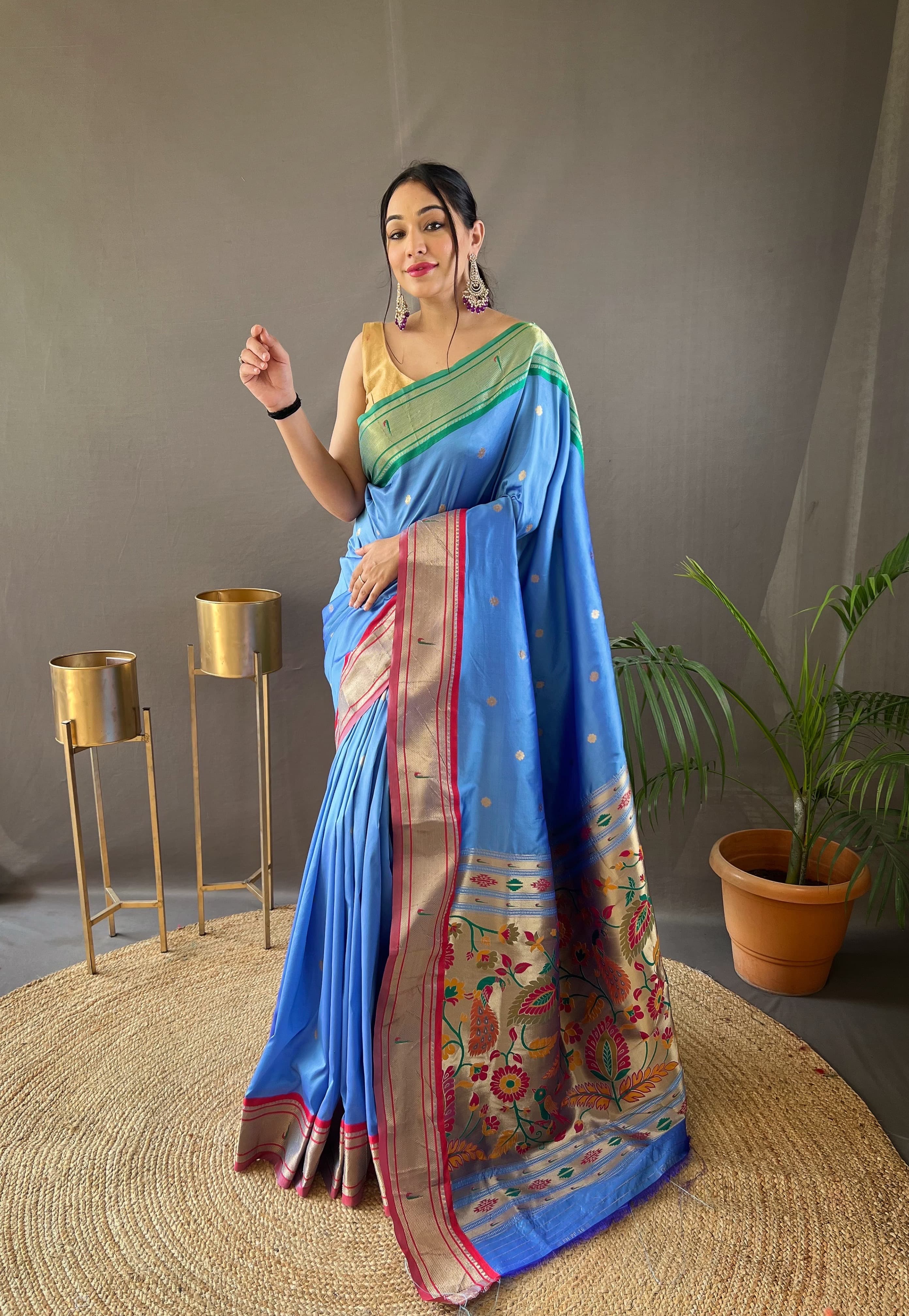 Beautiful Kamal Paithani Weaving Saree