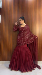 Trending Ready To Were Lehenga Saree