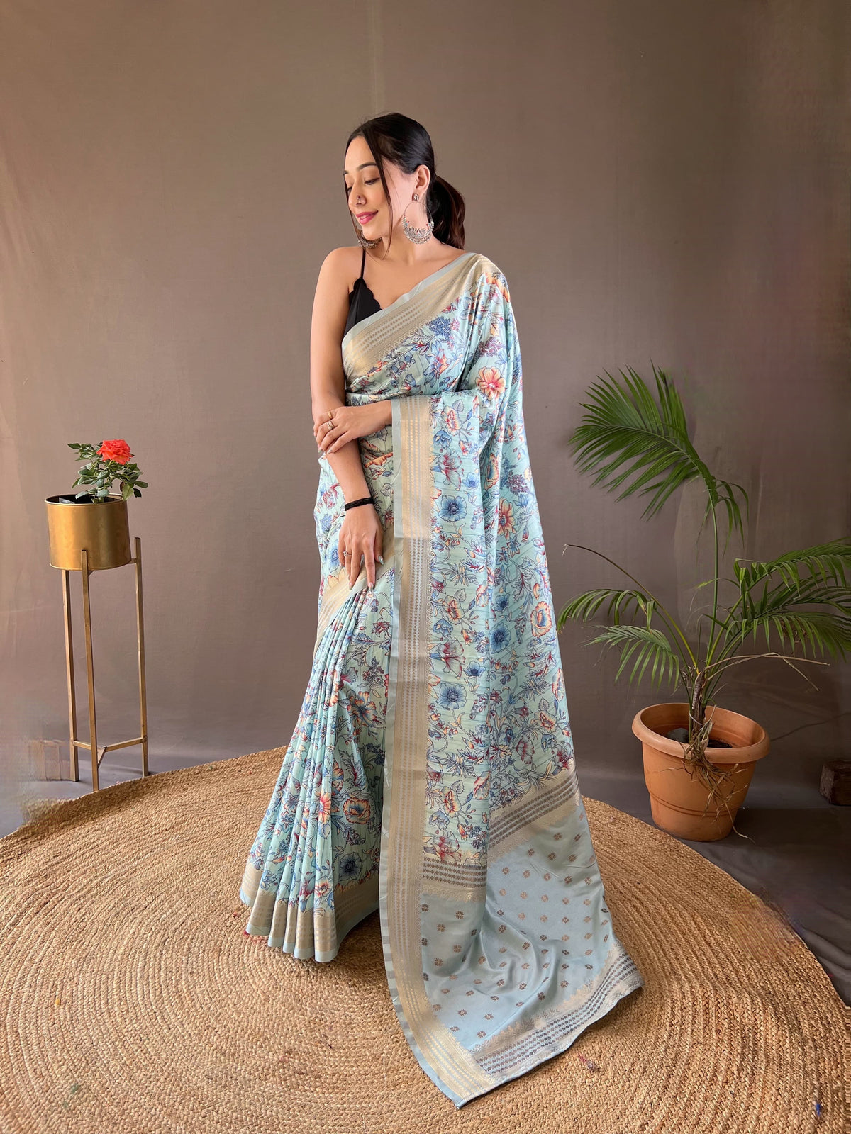 Beautiful Printed Soft Silk Saree