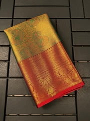 South Indian Special Soft Banarsi Hand-loom Bridal Pattu Silk Saree