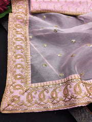 Beautiful Organza Butti Work Saree