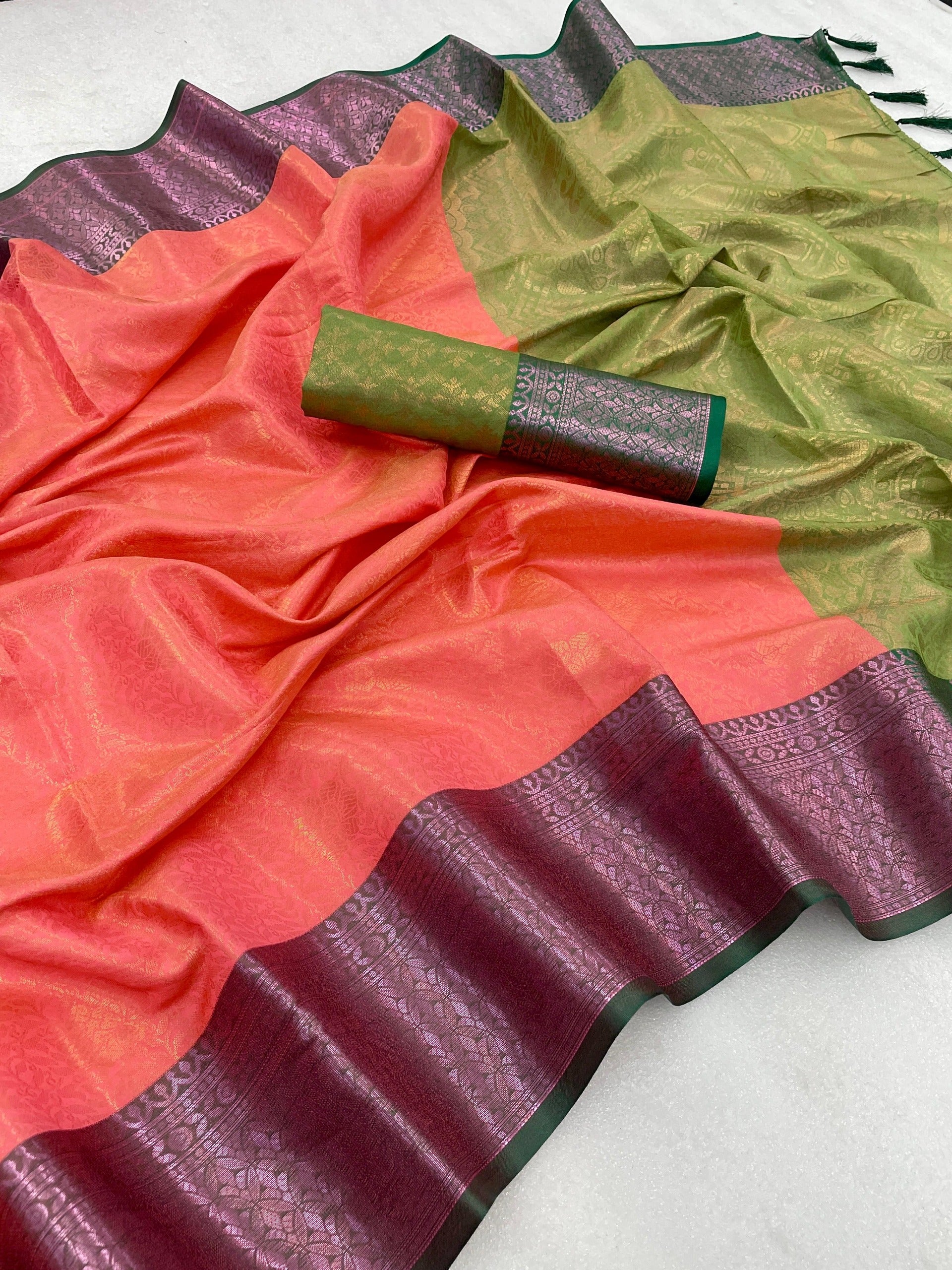 Pure Kanjivaram Silk Work Saree