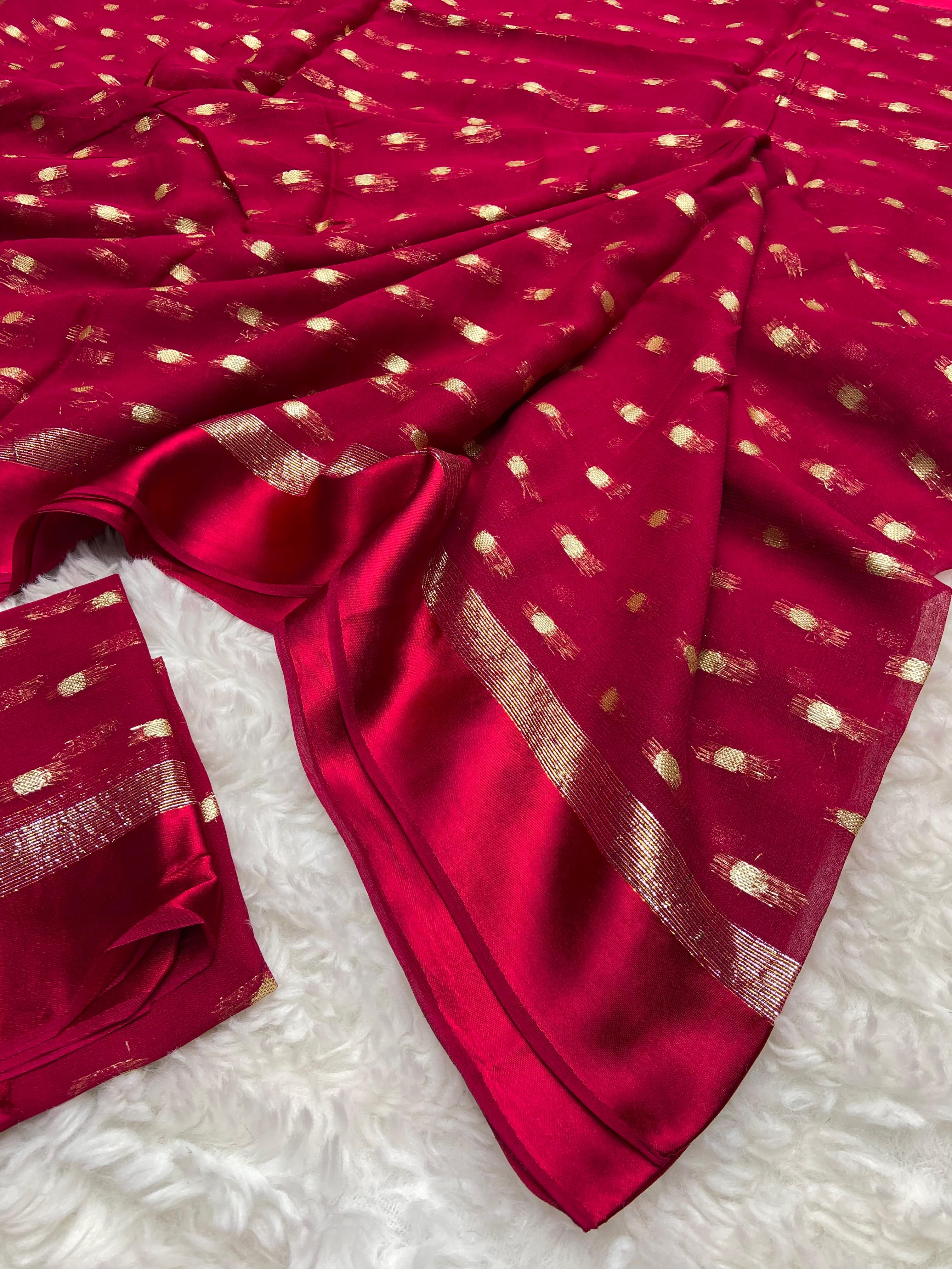 Beautiful Soft Viscose Georgette Saree