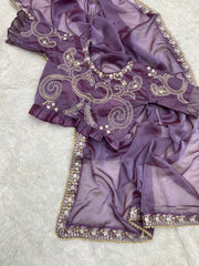 Soft Organza Work Saree