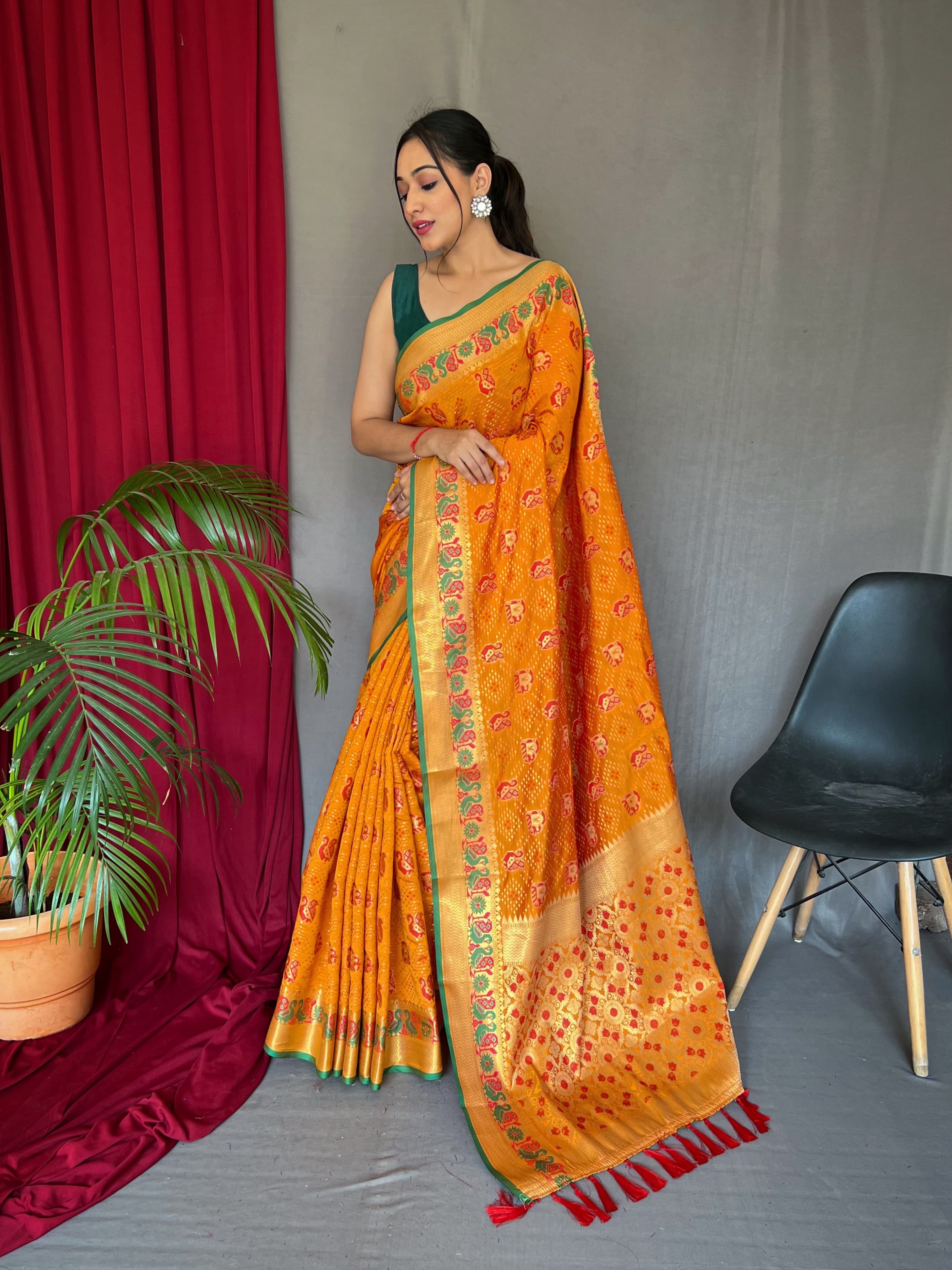 Beautiful Pure Paithani Patola Weaved Saree