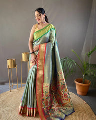 Beautiful kamal pathani Work Saree