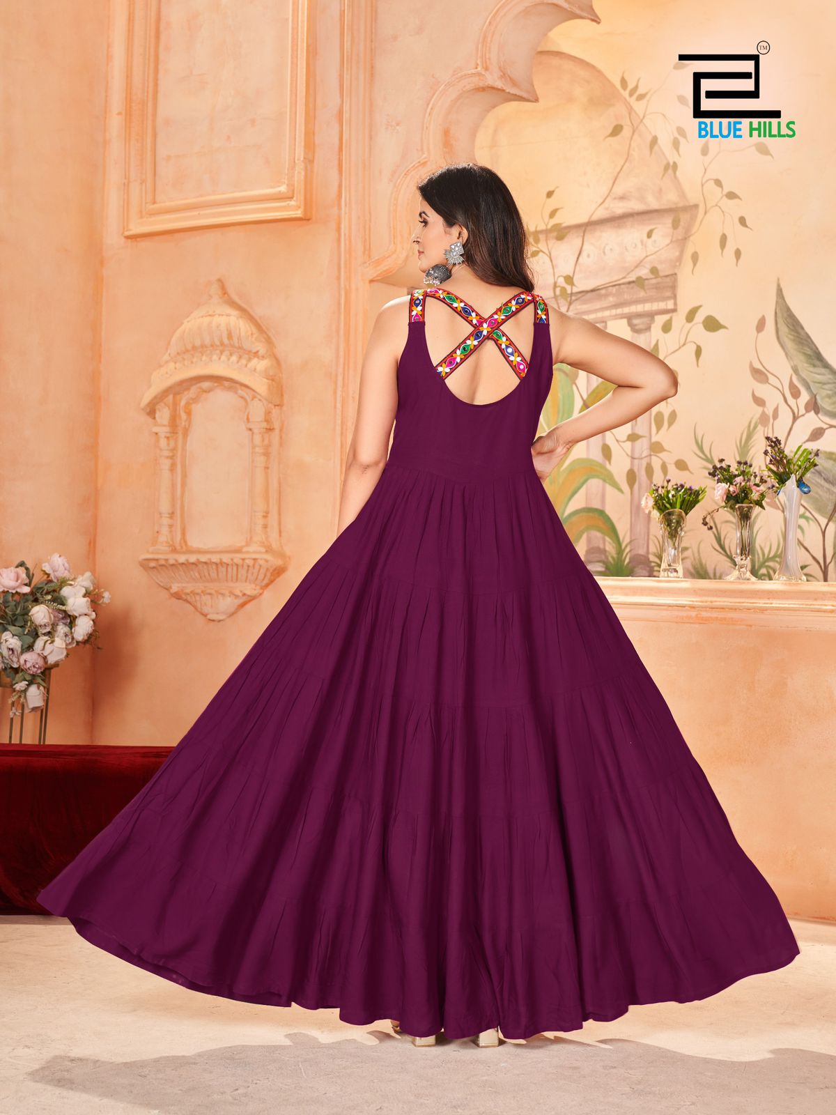 Trending With Gamthi Long Frill Gown