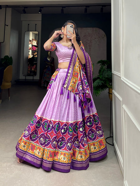 Beautiful Tussar Silk Work Lehenga Choli – Dharm Fashion Villa