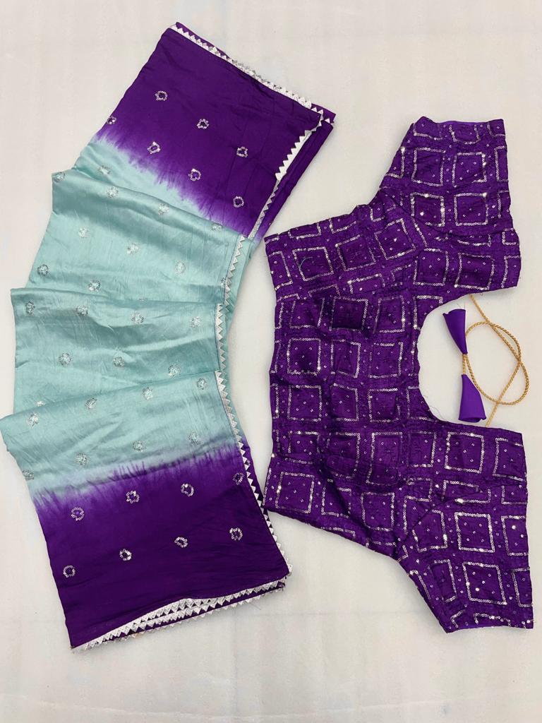 Beautiful Viscos Sequence work Saree