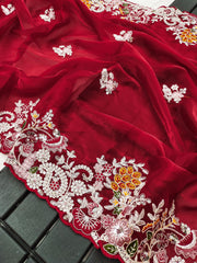 Jimmy Choo Royal-style Beautiful Sequence & Embroidery Work Saree