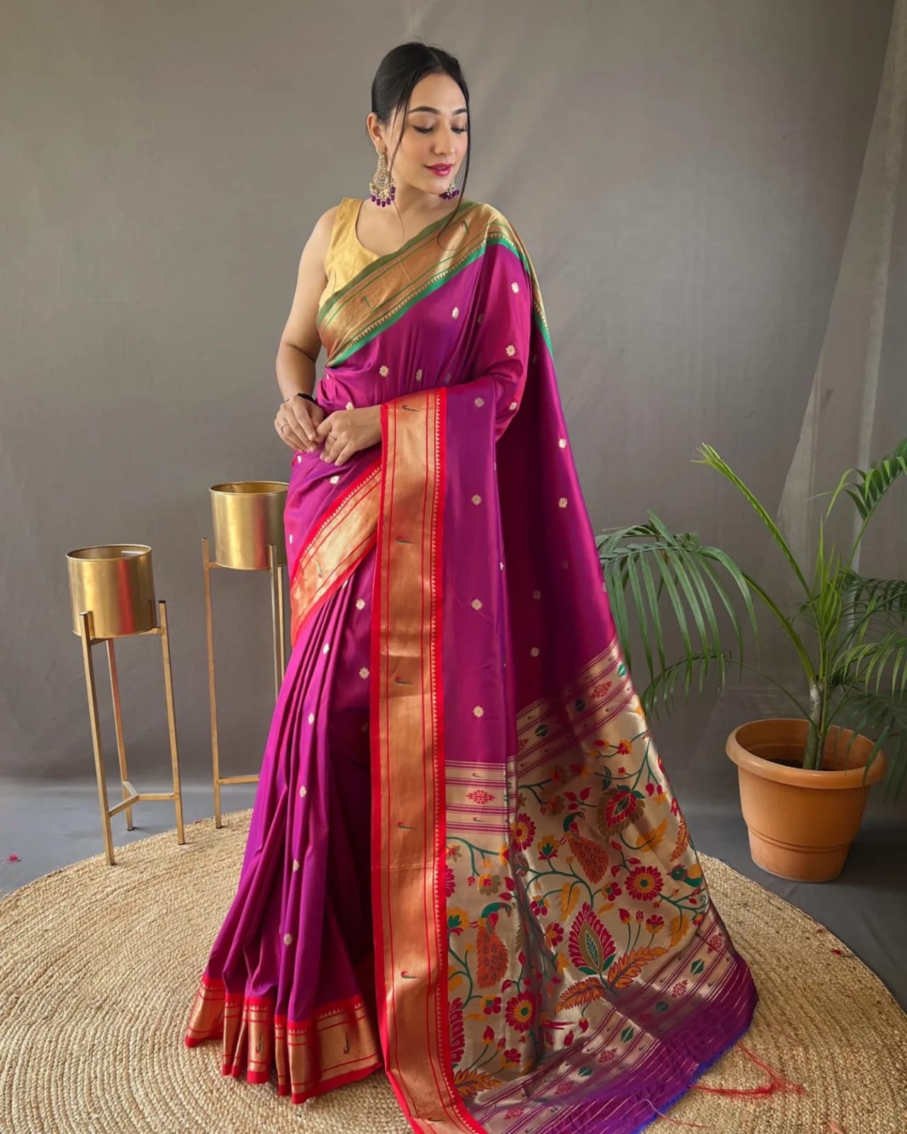 Beautiful kamal pathani Work Saree