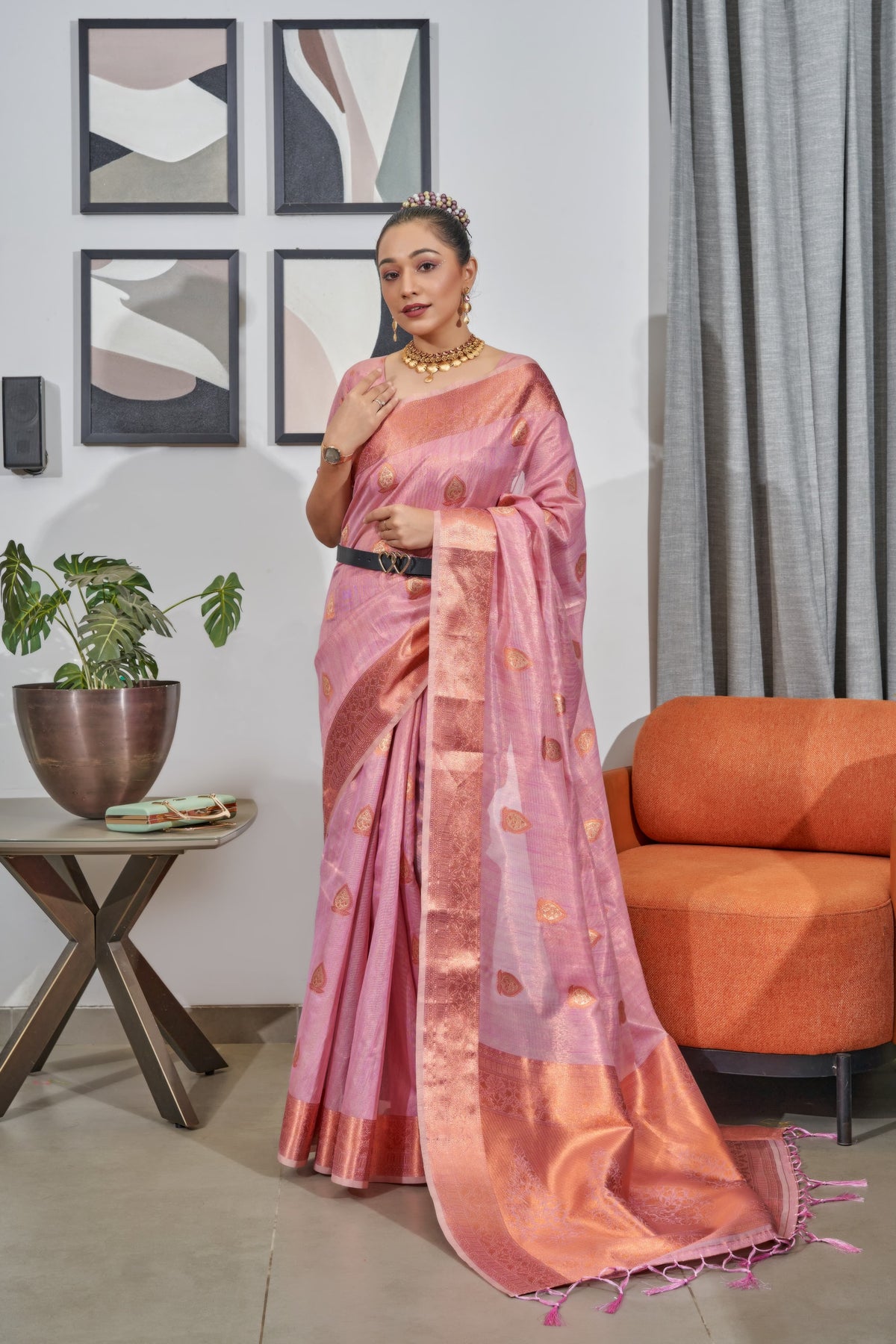 Pure Tussue Silk Saree