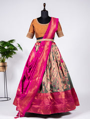 Stylish Weaving Georgette Work Lehenga Choli