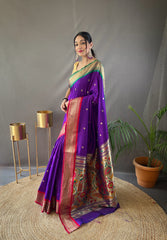 Beautiful Kamal Paithani Weaving Saree