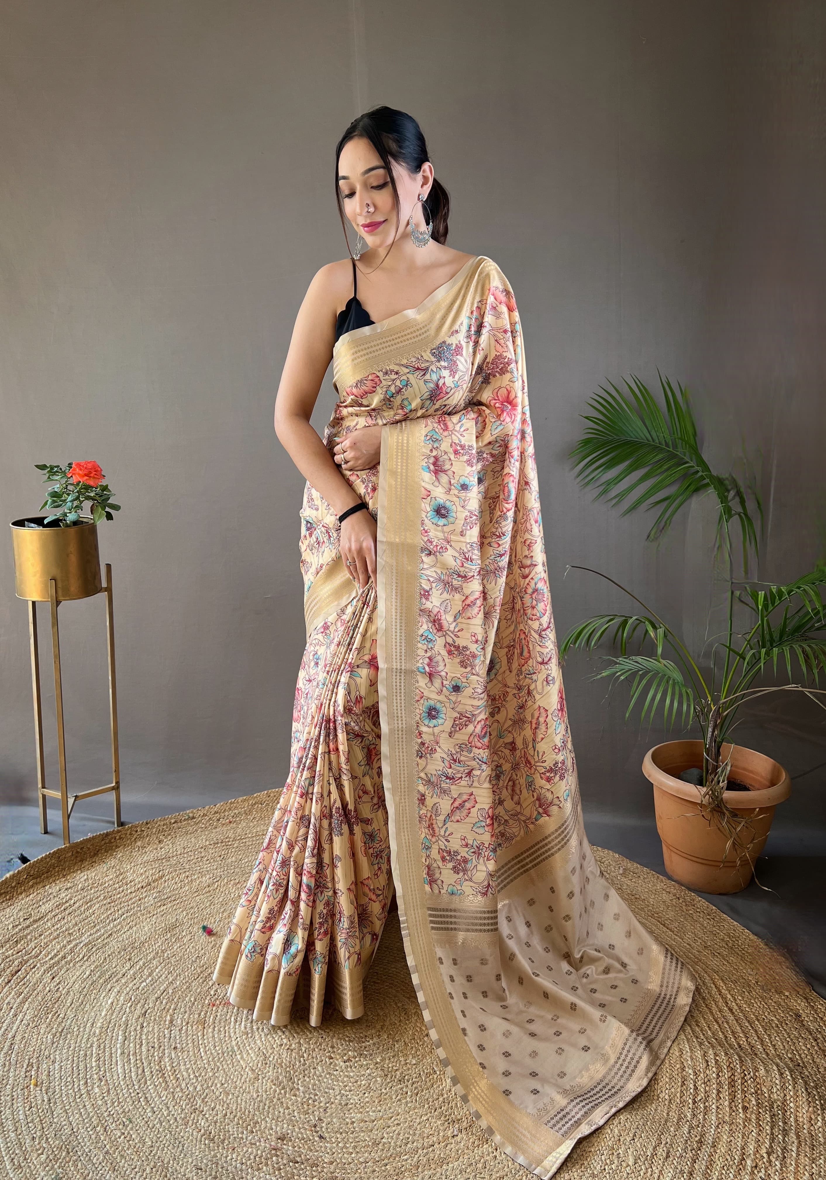 Beautiful Printed Soft Silk Saree