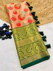 Beautiful Kanjivaram Pattlu Work Saree