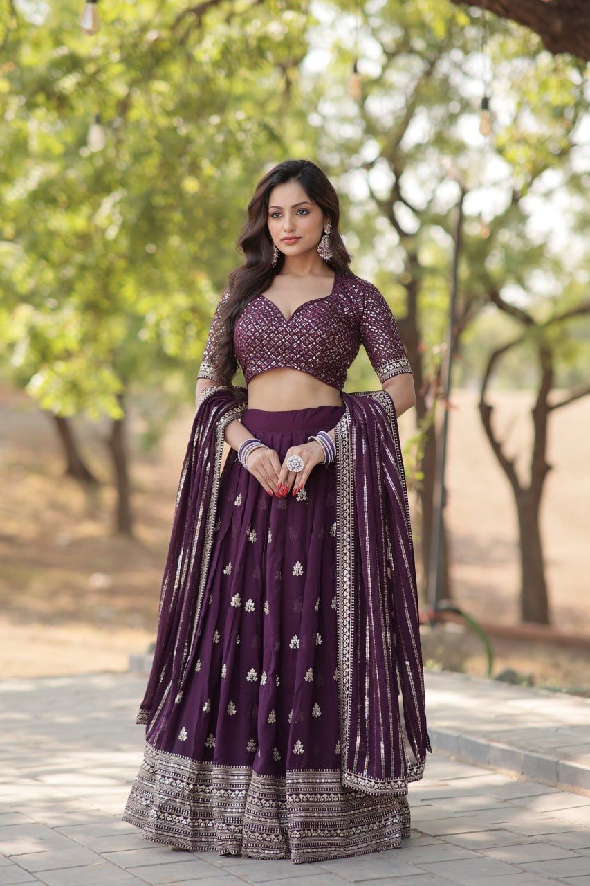 Trending Designer Blooming With Sequence & Thread Work Lehenga Choli