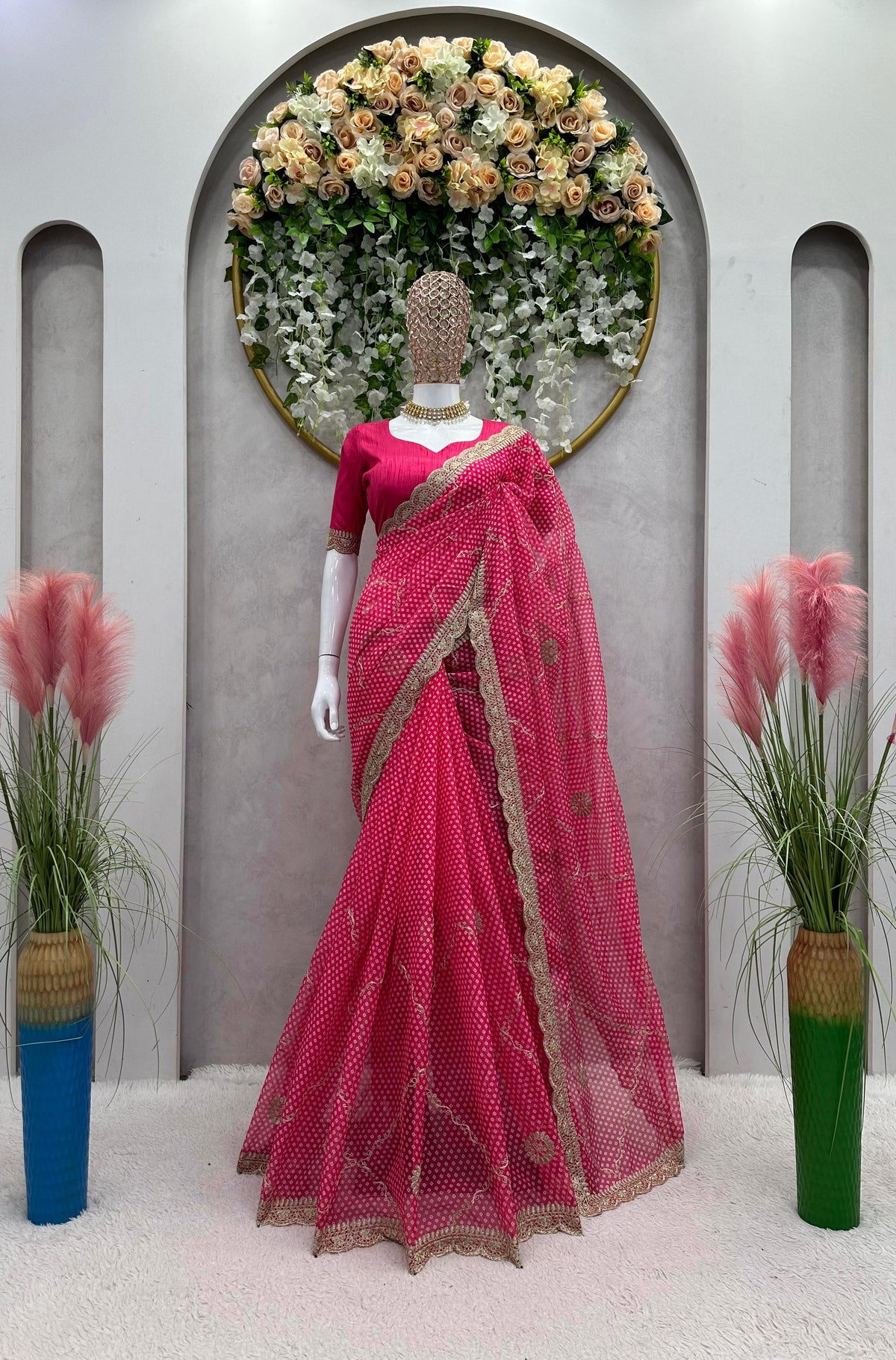 Beautiful Designer Tibby Silk Digital Printed Saree