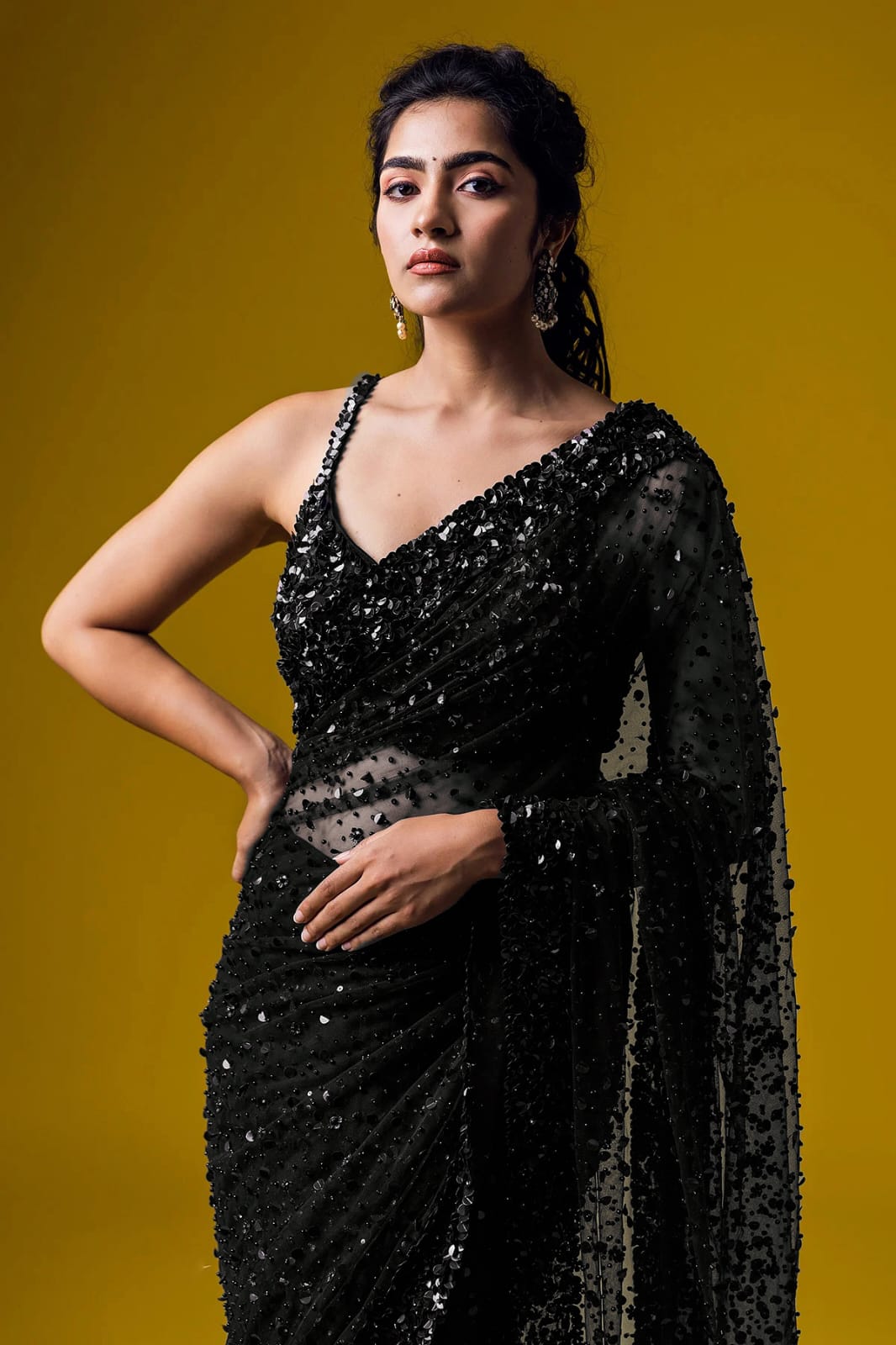 Bollywood Blockbuster Black Sequence Work Saree