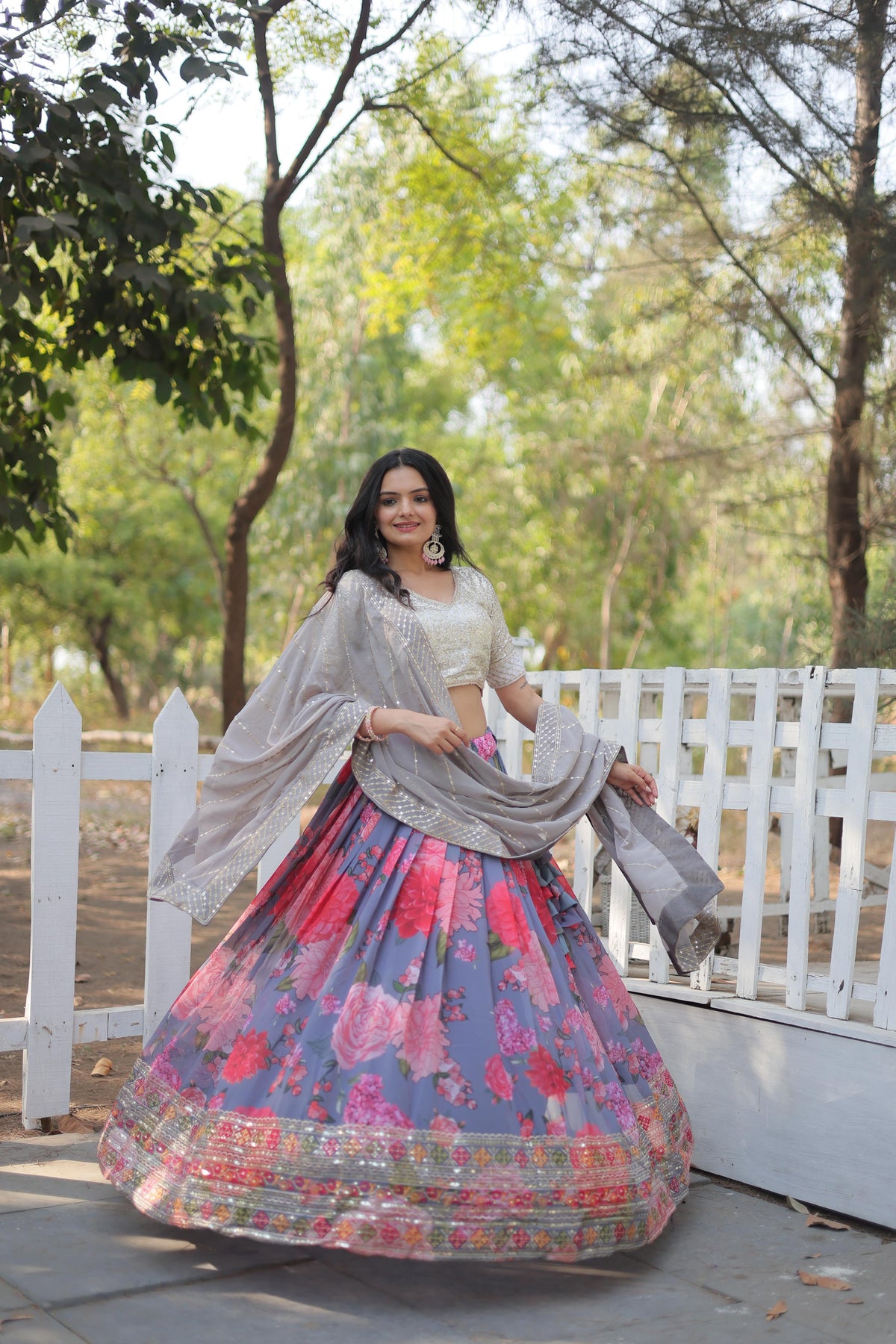 Beautiful Exquisite Digital Printed Georgette Lehenga Choli